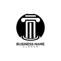 pillar Logo vector Template illustration design