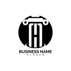 pillar Logo vector Template illustration design