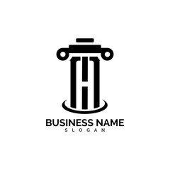 pillar Logo vector Template illustration design
