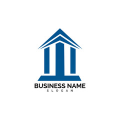 pillar Logo vector Template illustration design