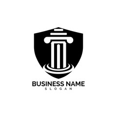 pillar Logo vector Template illustration design