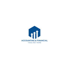 Financial and Accounting  Logo Template, Growth, economy, business, finance