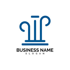 pillar Logo vector Template illustration design