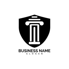 pillar Logo vector Template illustration design