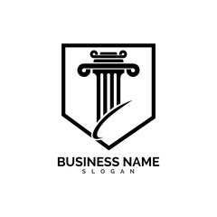 pillar Logo vector Template illustration design