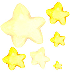 set of yellow stars for children