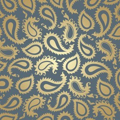 traditional paisley floral pattern , textile , Rajasthan, India	