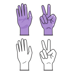Fototapeta premium Flat vector of rubber glove.