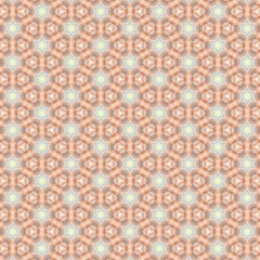 Colorful kaleidoscope seamless pattern, decorative round ornament, geometric design element, wallpaper, fabric, paper, furniture