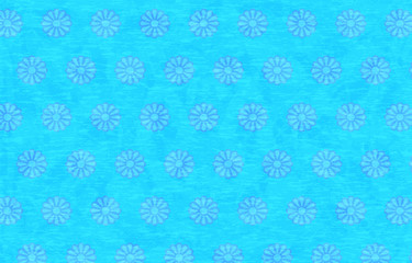 背景素材：水色の和紙と和柄