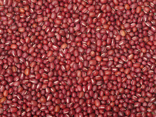 Adzuki beans background from directly above