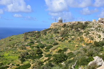 Obraz premium Dingli cliffs in Malta in March