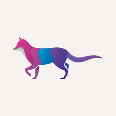 Fox Colorful Logo Template