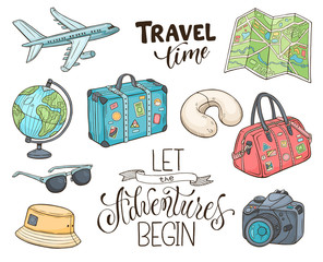 vector travel objects