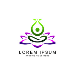 yoga logo template