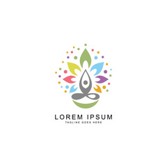 yoga logo template