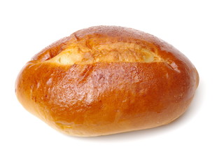 deciduous big kraftkorn bread on white background