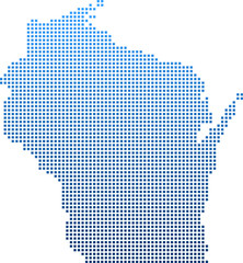 Fototapeta na wymiar map of Wisconsin