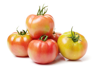 fresh tomato isolated on white background