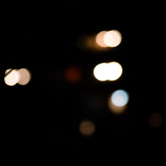 Square background with yellow bokeh