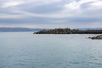 千葉県鴨川市の太海港の風景　日本