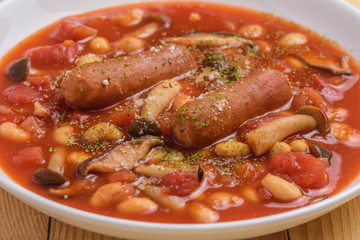 トマトと大豆のスープ