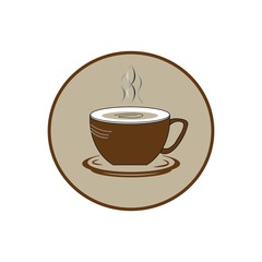 Coffee cup Logo icon design