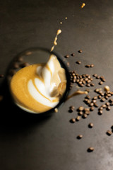 Coffee Cup and Coffee Beans