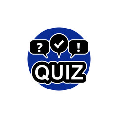 Quiz test icon. Select answer sign isolated on white background