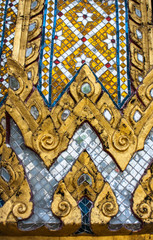 Detail of Thai temple architecture.