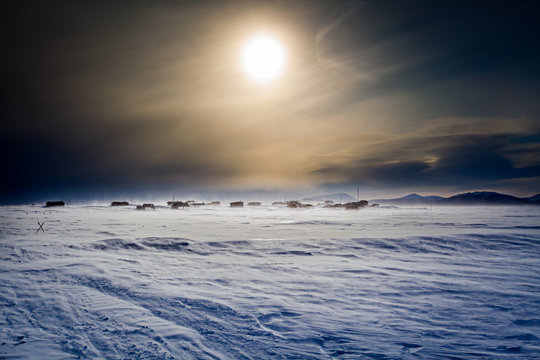 Storm On The Frozen Ocean