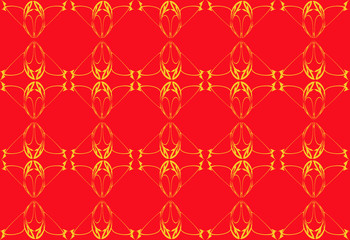 Seamless pattern design with floral background elements, beautiful ornaments