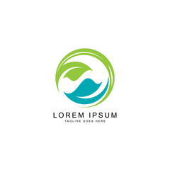 Obraz premium leaf logo template