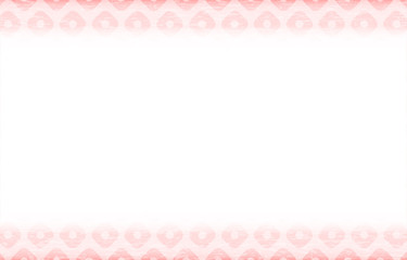 背景素材：桃色の和柄フレーム