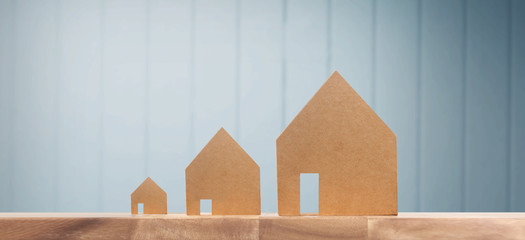 House Model  there space.Housing and Real Estate concept