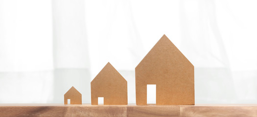 House Model  there space.Housing and Real Estate concept