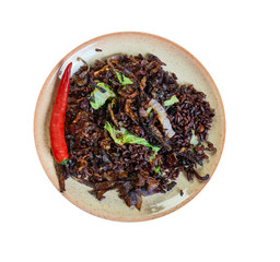 Caramelized Red Onion Black Rice with Tamarind