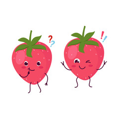 Fresh strawberries, berries, natural product