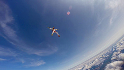 Hot. Active sports for extreme athletes. Young people choose a mobile lifestyle. Speed of movement. Weightlessness.