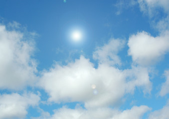 Cloudy sky background