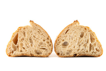 bread on white background