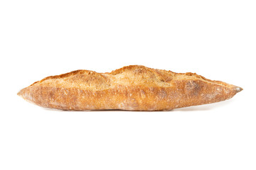baguette isolated on white background
