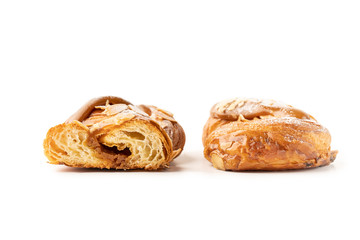 hot cross buns isolated on white background