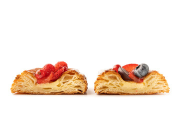 pancakes with strawberry and cream