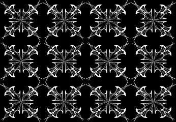 Seamless pattern design with floral background elements, beautiful ornaments