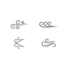 Wind icon vector