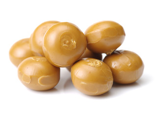 caramel candies isolated on white background