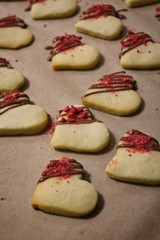 heart shaped cookies 