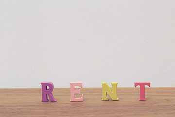 Creative idea of arrange the letters of word 