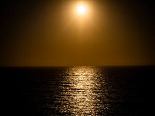 Fototapeta na wymiar Calm sea at sunset